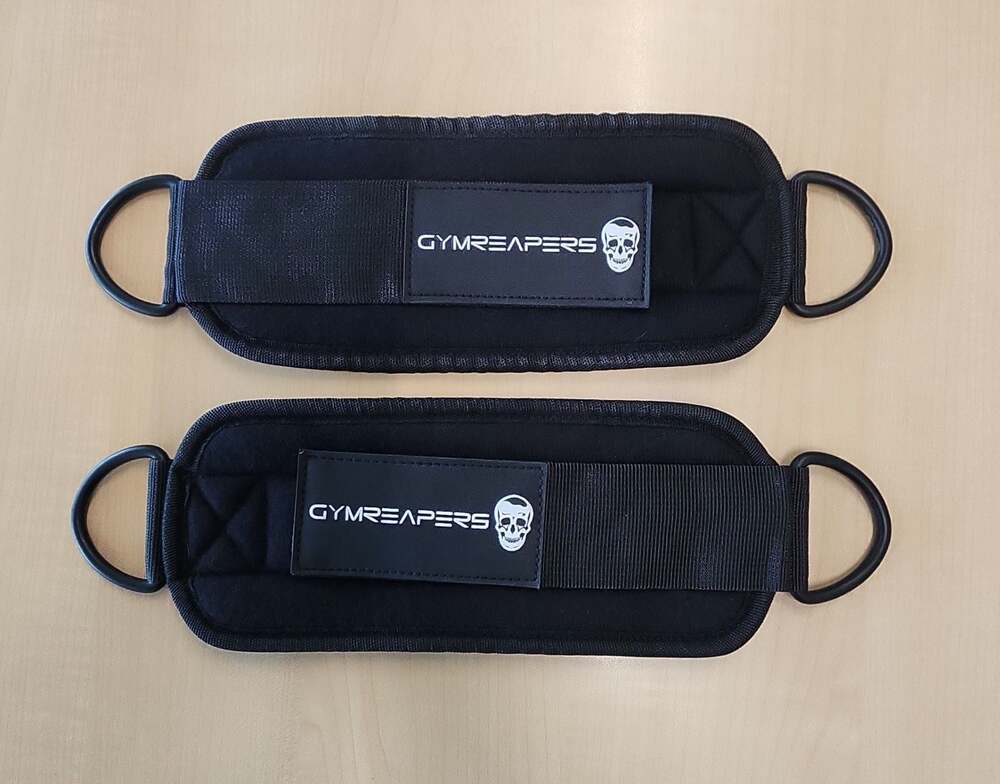 Gymreapers Training Bundle Ankle Straps, Lifting Straps, LG Weightlifting Belt - Picture 4 of 10